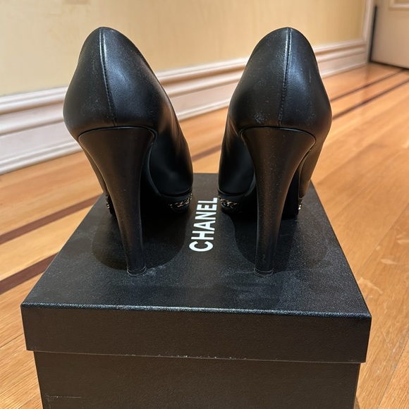Chanel Platform Pumps 39 Black - Picture 4 of 7